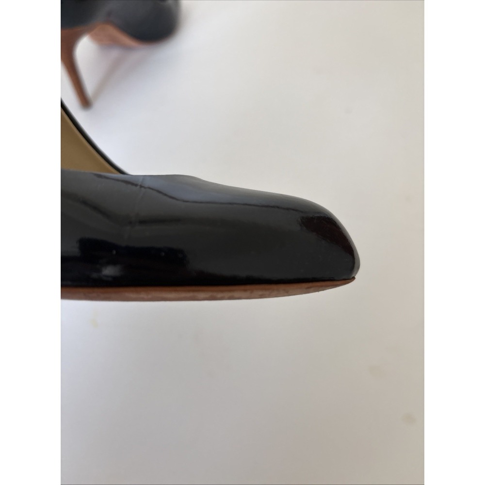 Coach New York Rosey Women's Pumps Size 9 B Navy Black Heels Patent Leather - Picture 7 of 10